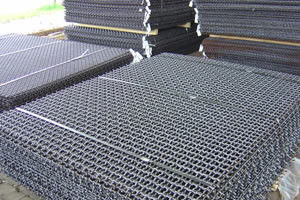 Siatka karbowana ze stali nierdzewnej o przekroju kwadratowym 1,0-5,5 mm